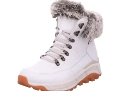 Rieker Komfort Sandalen weiss Schnürstiefelette Evolution, frost white-Damen Stiefel & Stiefeletten