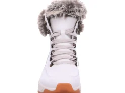 Rieker Komfort Sandalen weiss Schnürstiefelette Evolution, frost white-Damen Stiefel & Stiefeletten