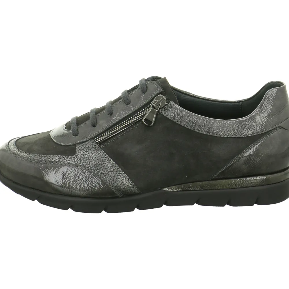Semler Komfort Schnürer grau pepper/graphit-Damen Sneaker & Schnürer