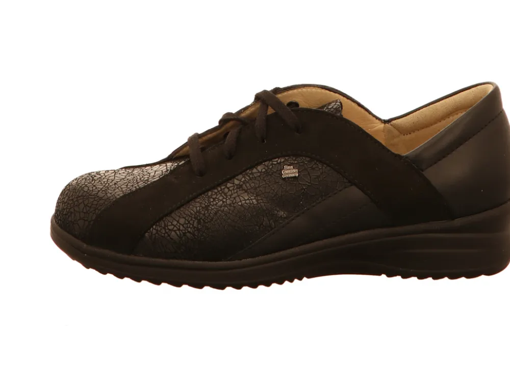 Finn Comfort Komfort Schnürer schwarz Mineola-Damen Sneaker & Schnürer