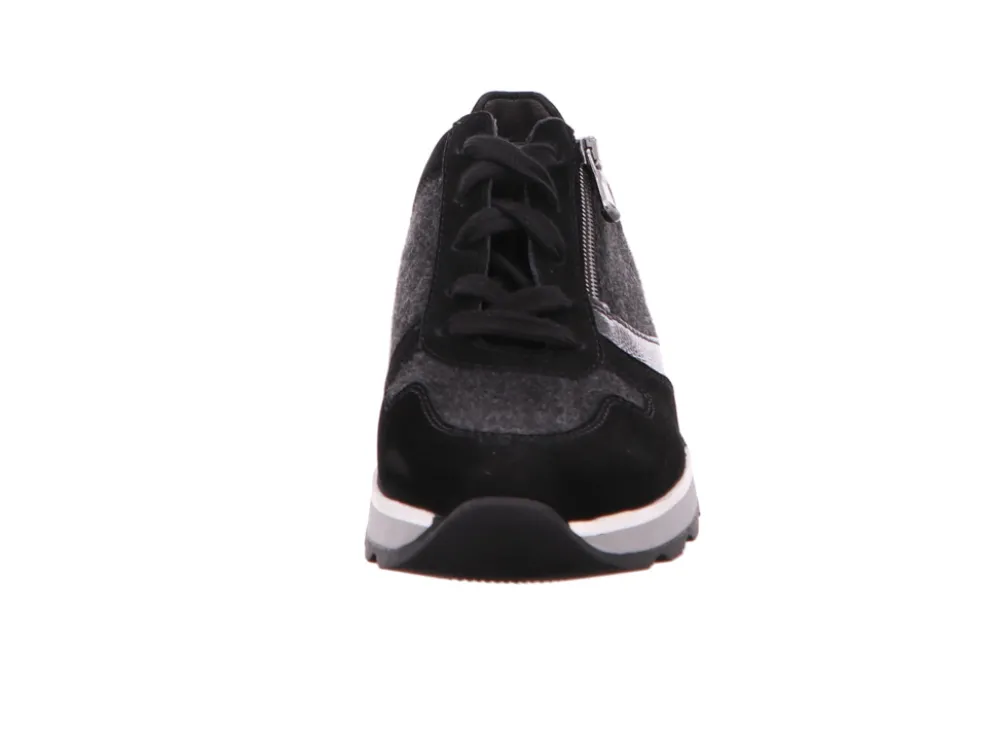 Semler Komfort Schnürer schwarz T4036-Damen Sneaker & Schnürer