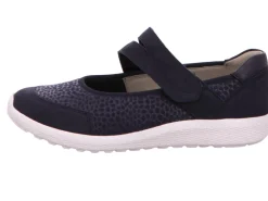 Waldläufer Komfort Slipper blau-Damen Slipper