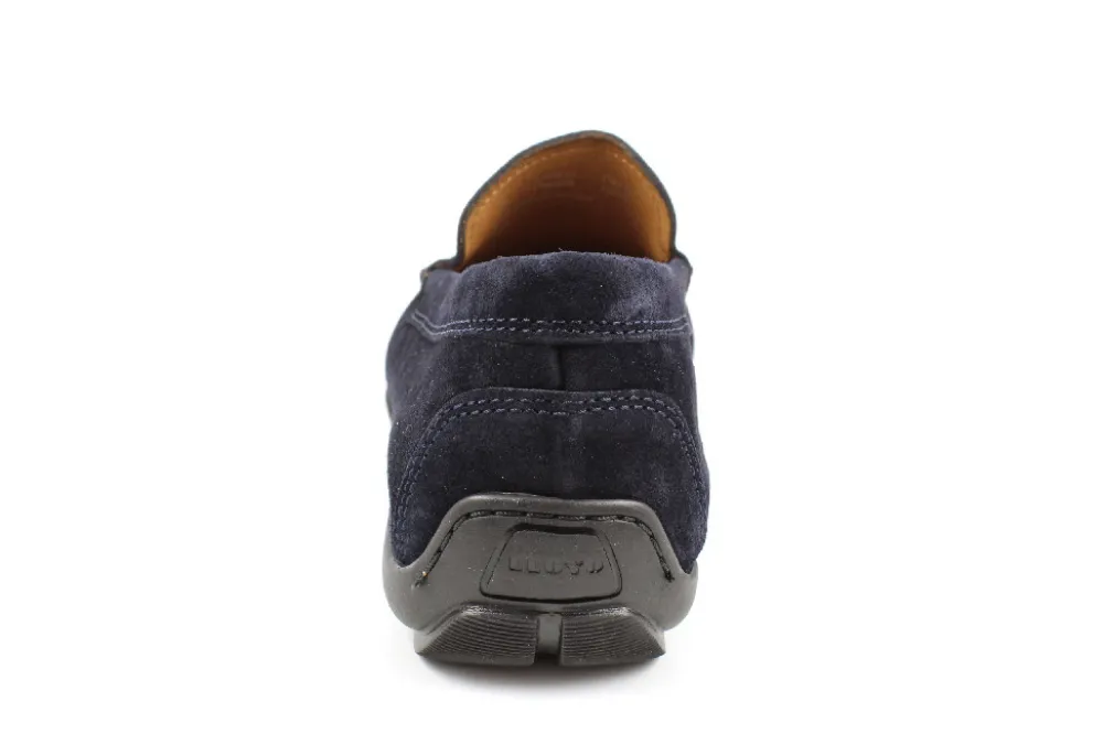Lloyd Komfort Slipper blau Mokassin Emilio, Blau-Herren Slipper