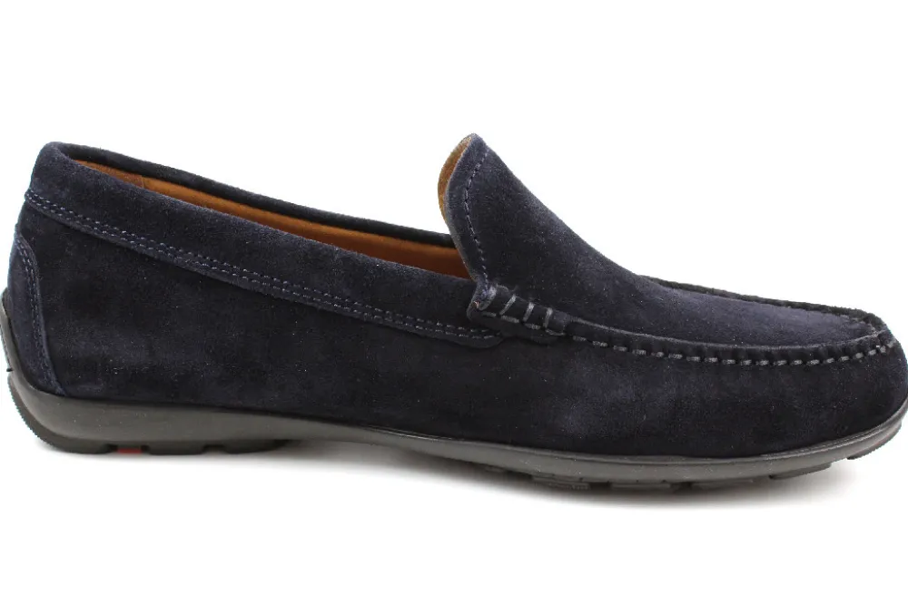 Lloyd Komfort Slipper blau Mokassin Emilio, Blau-Herren Slipper