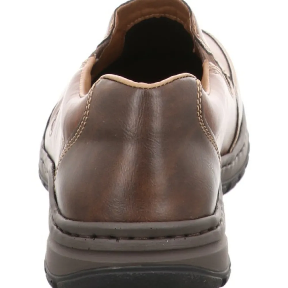 Rieker Komfort Slipper braun-Herren Slipper