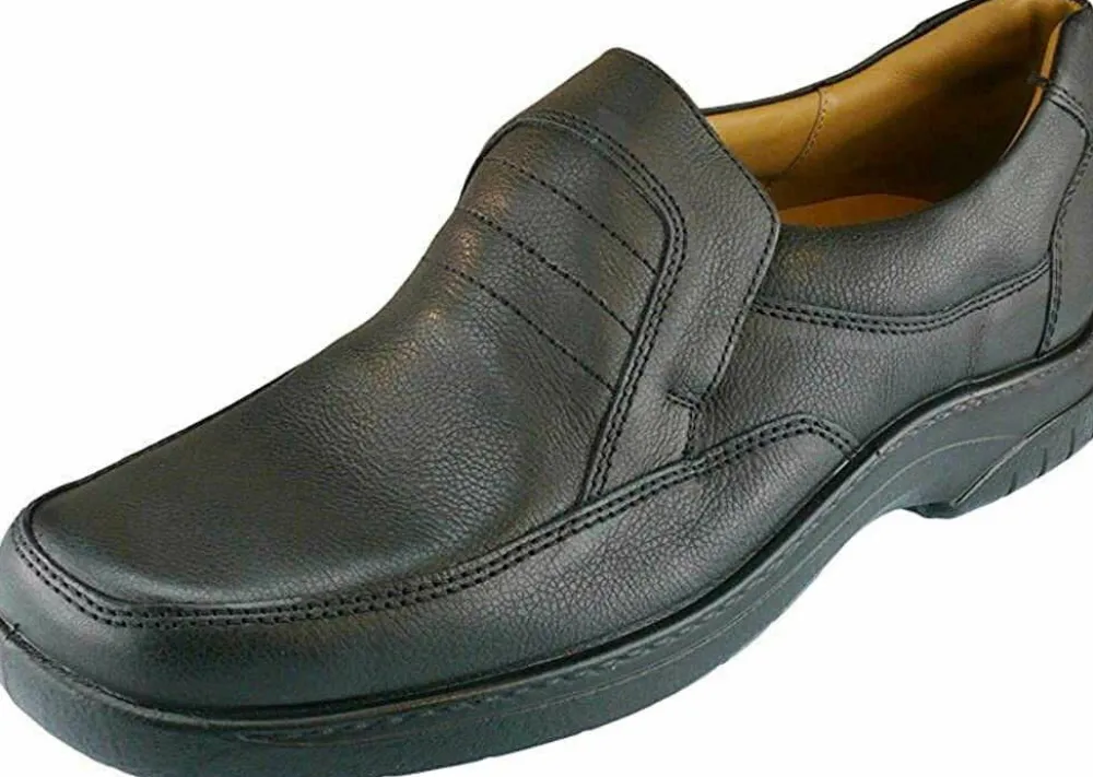 Jomos Komfort Slipper schwarz-Herren Slipper