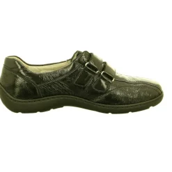 Waldläufer Komfort Slipper schwarz Henni-Damen Slipper