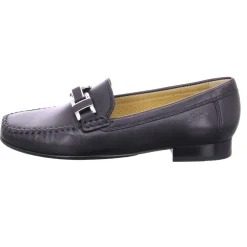 Sioux Mokassins schwarz Mokassin-Damen Slipper