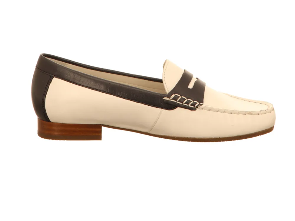 Sioux Mokassins weiss Corbina-Damen Slipper