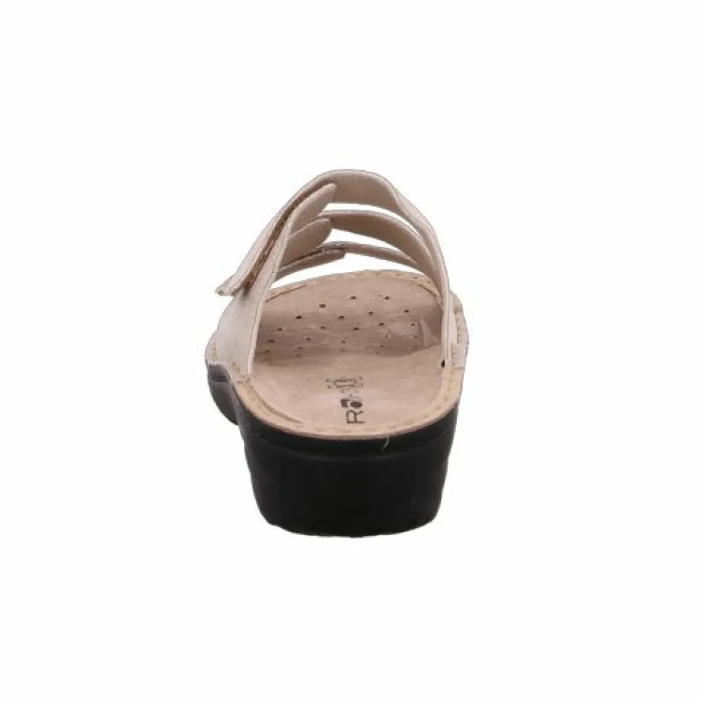 Rohde Pantoletten beige-Damen Sandalen