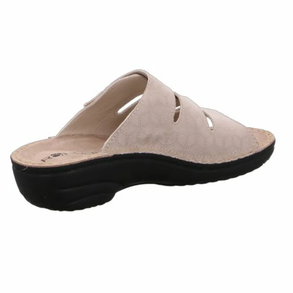 Rohde Pantoletten beige-Damen Sandalen