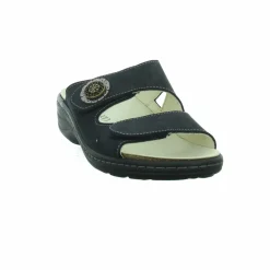 Longo Pantoletten blau-Damen Sandalen