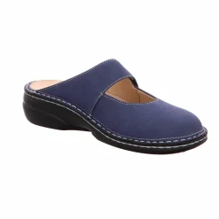 Finn Comfort Pantoletten blau Stanford demin-Damen Sandalen