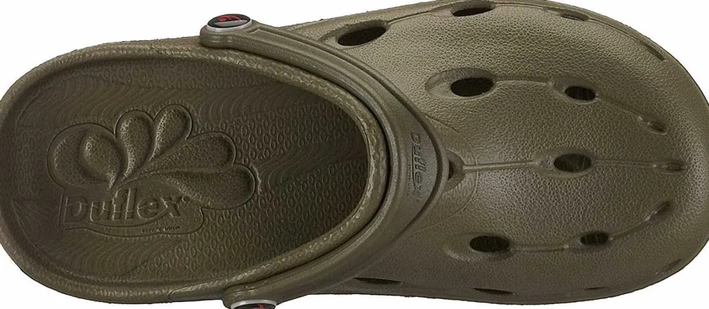 DUX Chung Shi Pantoletten khaki DUX khaki-Damen Sandalen