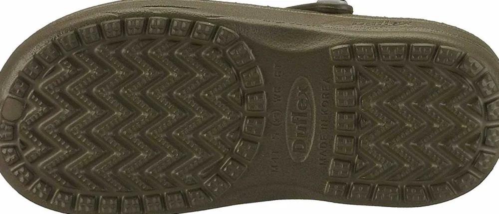 DUX Chung Shi Pantoletten khaki DUX khaki-Damen Sandalen