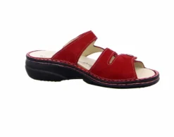 Finn Comfort Pantoletten rot-Damen Sandalen
