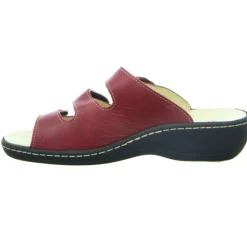 Longo Pantoletten rot-Damen Sandalen