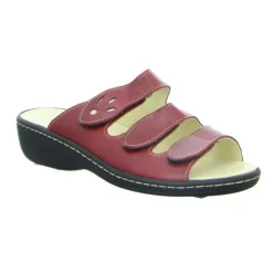 Longo Pantoletten rot-Damen Sandalen