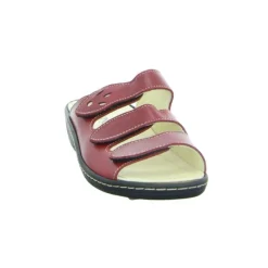 Longo Pantoletten rot-Damen Sandalen