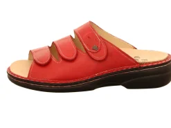 Finn Comfort Pantoletten rot Kos-Damen Sandalen