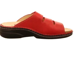 Finn Comfort Pantoletten rot Kos-Damen Sandalen