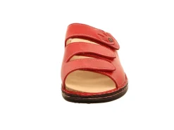 Finn Comfort Pantoletten rot Kos-Damen Sandalen
