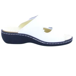 Longo Pantoletten weiß-Damen Sandalen