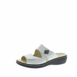 Longo Pantoletten weiss Bequem-Pantolette,weiss-Damen Sandalen