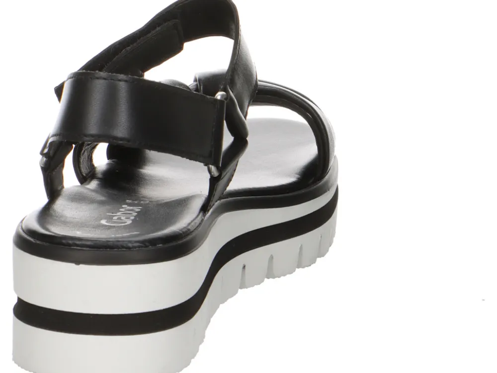 Gabor Plateau Sandalen schwarz-Damen Sandalen