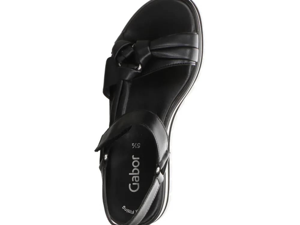 Gabor Plateau Sandalen schwarz-Damen Sandalen