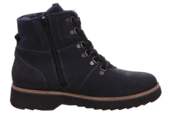 Waldläufer Schnür-Stiefeletten blau 2022 Hitoni-Damen Stiefel & Stiefeletten