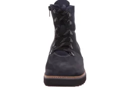 Waldläufer Schnür-Stiefeletten blau 2022 Hitoni-Damen Stiefel & Stiefeletten