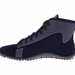 Leguano Schnür-Stiefeletten blau Barfuß Stiefelette Jaspar-Damen Sneaker & Schnürer
