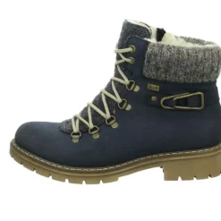 Rieker Schnür-Stiefeletten schwarz-Damen Stiefel & Stiefeletten