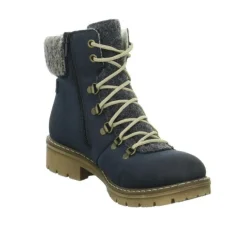 Rieker Schnür-Stiefeletten schwarz-Damen Stiefel & Stiefeletten