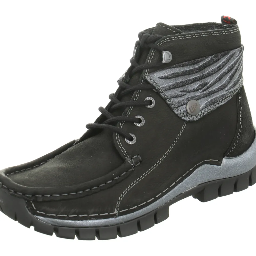 Wolky Schnür-Stiefeletten schwarz Up2-Damen Stiefel & Stiefeletten