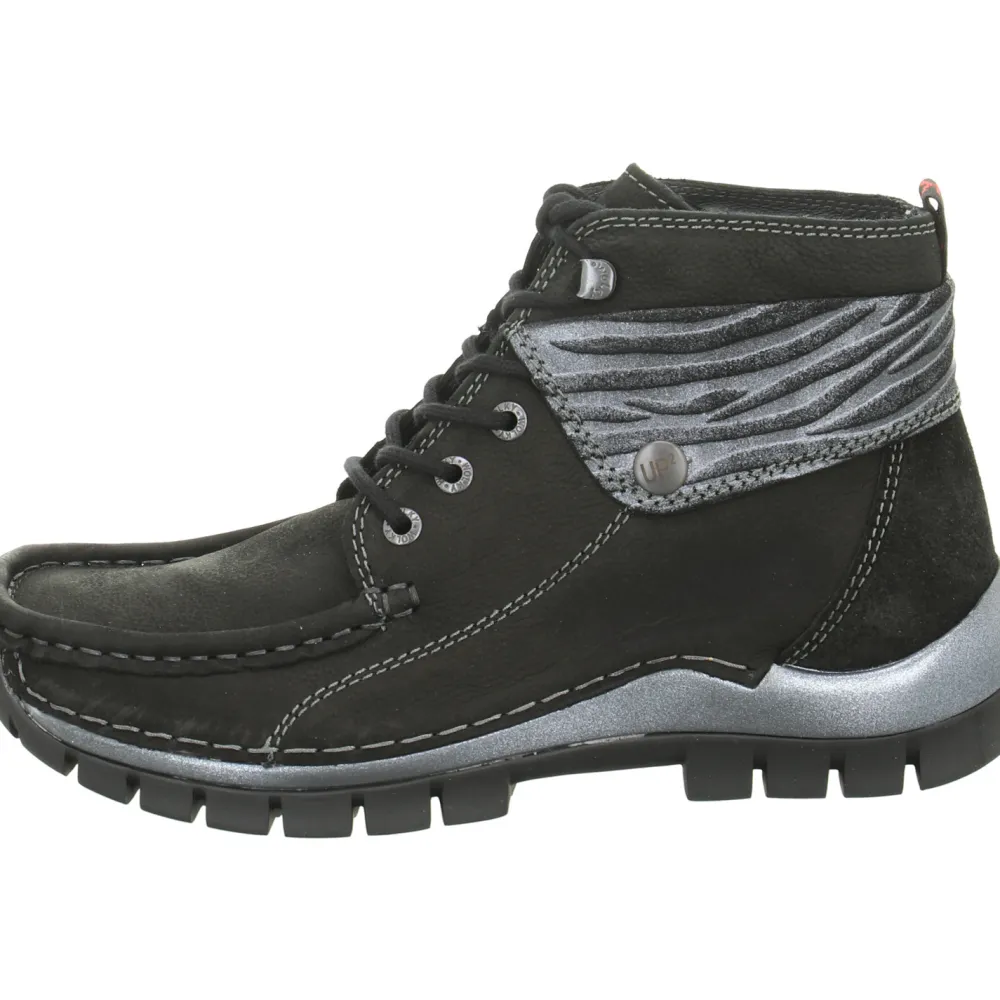 Wolky Schnür-Stiefeletten schwarz Up2-Damen Stiefel & Stiefeletten