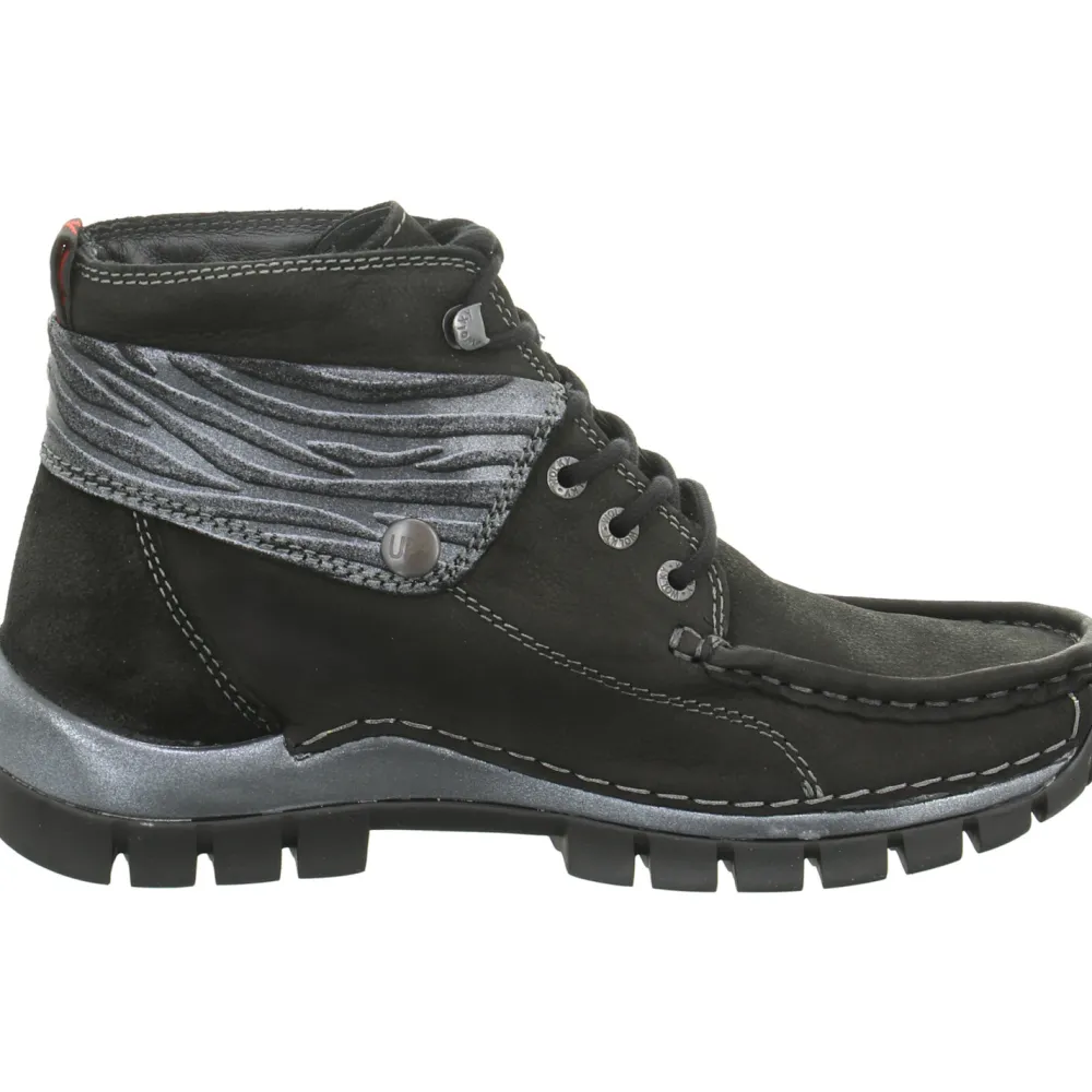 Wolky Schnür-Stiefeletten schwarz Up2-Damen Stiefel & Stiefeletten