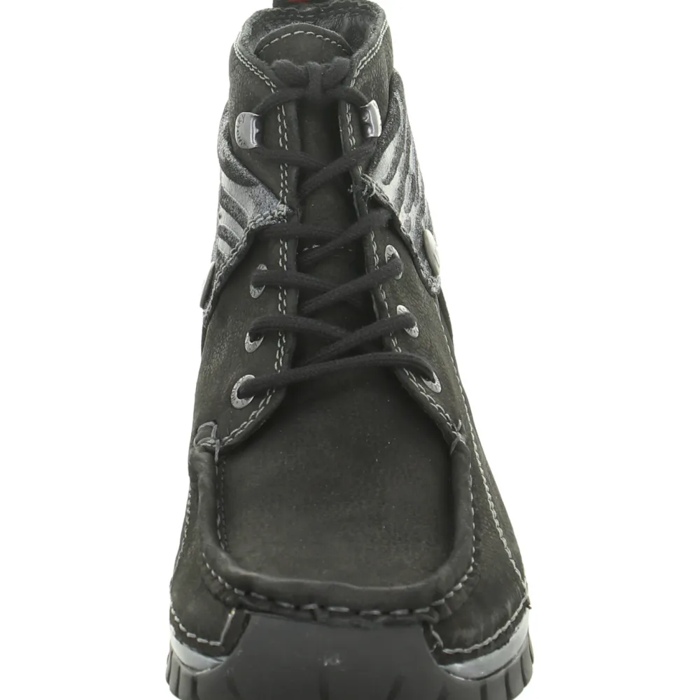 Wolky Schnür-Stiefeletten schwarz Up2-Damen Stiefel & Stiefeletten