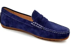 Sioux Sportliche Slipper blau-Damen Slipper