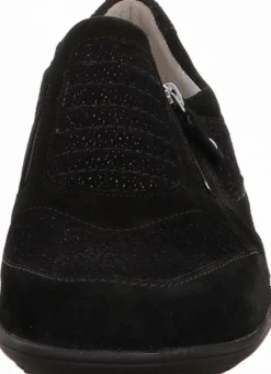 Waldläufer Sportliche Slipper schwarz-Damen Slipper