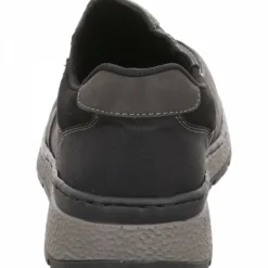 Rieker Sportliche Slipper schwarz-Herren Slipper