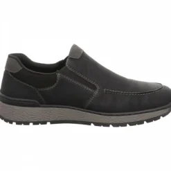 Rieker Sportliche Slipper schwarz-Herren Slipper
