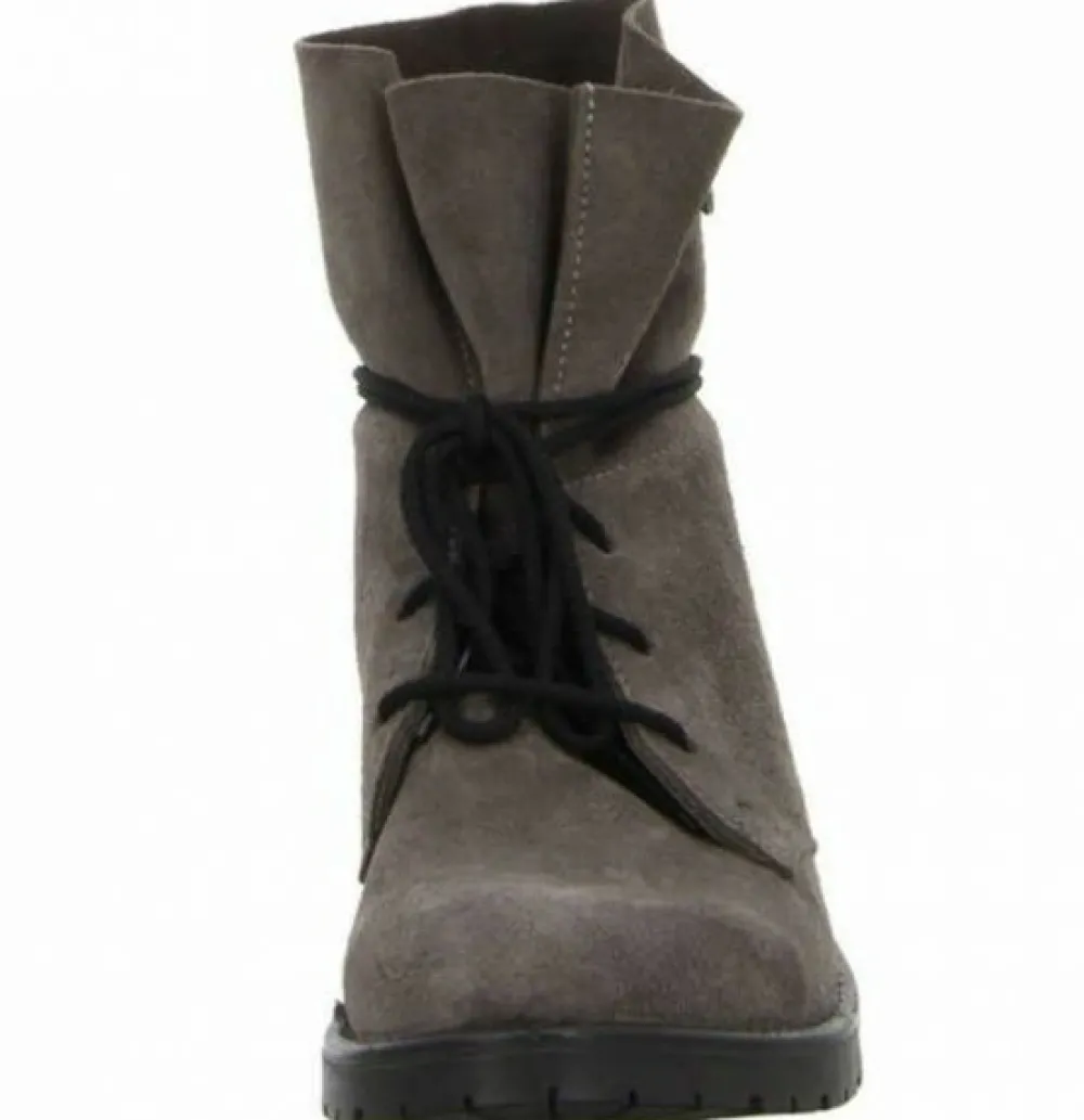 Ricosta Stiefel Mädchen grau meteor Velour-Kinder Stiefel & Stiefeletten