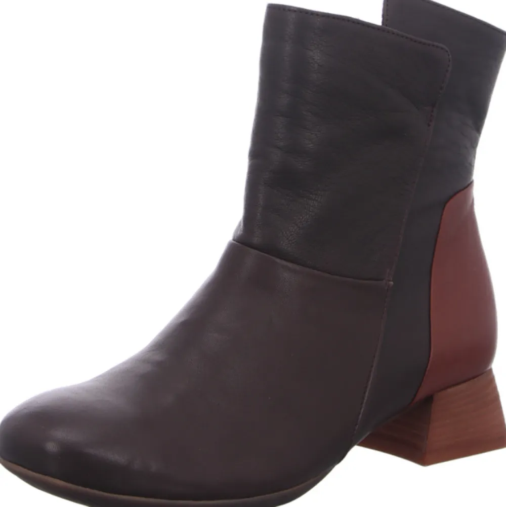 Think Stiefeletten braun Delicia ESPRESSO/KOMBI-Damen Stiefel & Stiefeletten
