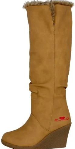 LOVENESS Stiefeletten braun Winterstiefel von-Damen Stiefel & Stiefeletten