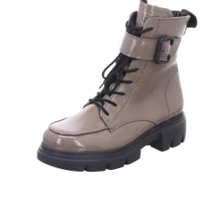 Paul Green Stiefeletten grau 0072-9879-052/Schnürstiefelett-Damen Stiefel & Stiefeletten