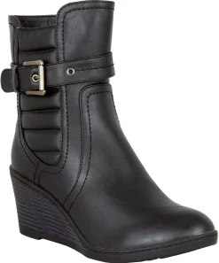 LOVENESS Stiefeletten schwarz Winterstiefel von-Damen Stiefel & Stiefeletten