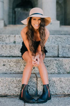 LOVENESS Stiefeletten schwarz Winterstiefel von-Damen Stiefel & Stiefeletten