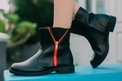 LOVENESS Stiefeletten schwarz Winterstiefel von-Damen Stiefel & Stiefeletten